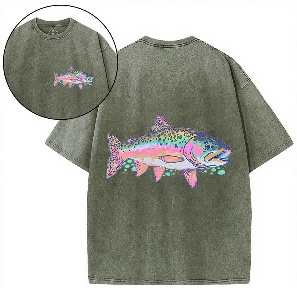Tie Dye Heavy Cotton T-Shirt | He Called Me To Fish