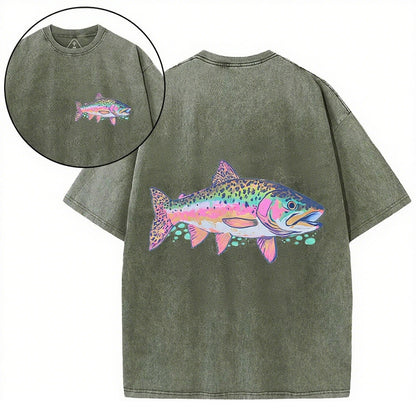 Tie Dye Heavy Cotton T-Shirt | He Called Me To Fish