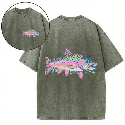 Tie Dye Heavy Cotton T-Shirt | He Called Me To Fish