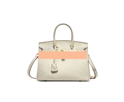 Women's Handbag, Togo Leather, Top Handle, Cross-body with shoulder strap