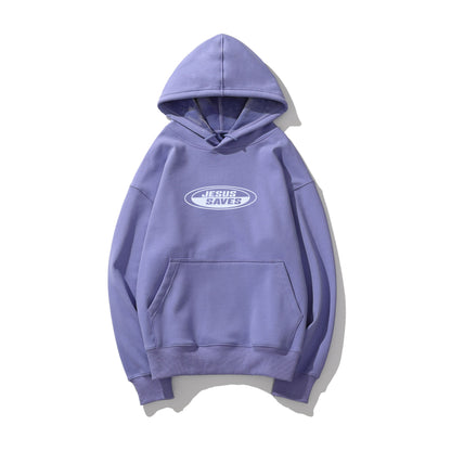 RETRO HOODIE | "JESUS SAVES" | VIOLET | NEW!