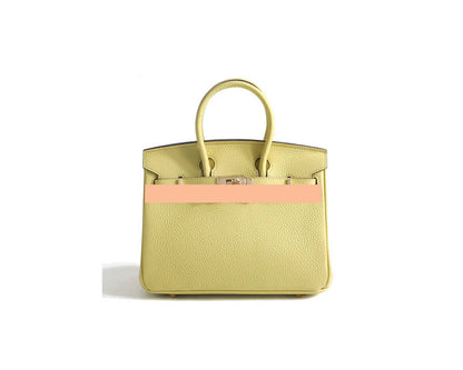 Women's Handbag, Togo Leather, Top Handle, Cross-body with shoulder strap