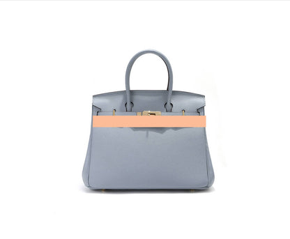 Women's Handbag, Togo Leather, Top Handle, Cross-body with shoulder strap