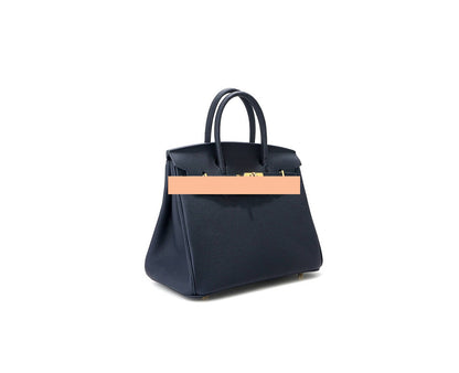 Women's Handbag, Togo Leather, Top Handle, Cross-body with shoulder strap