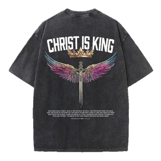 Christian Washed T-Shirt | Christ Is King