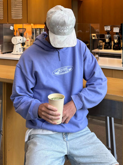 RETRO HOODIE | "JESUS SAVES" | VIOLET | NEW!