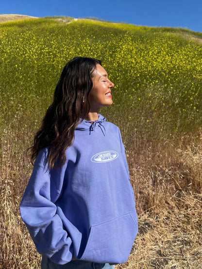 RETRO HOODIE | "JESUS SAVES" | VIOLET | NEW!