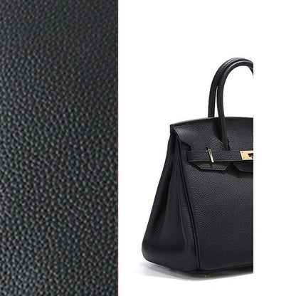 Women's Handbag, Togo Leather, Top Handle, Cross-body with shoulder strap