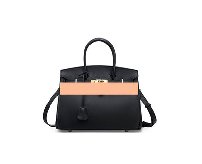 Women's Handbag, Togo Leather, Top Handle, Cross-body with shoulder strap