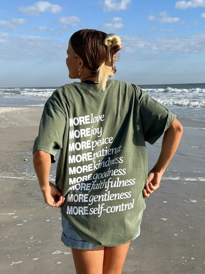 PREMIUM COMFORT COLOR TEE | "MADE FOR MORE" | MOSS GREEN