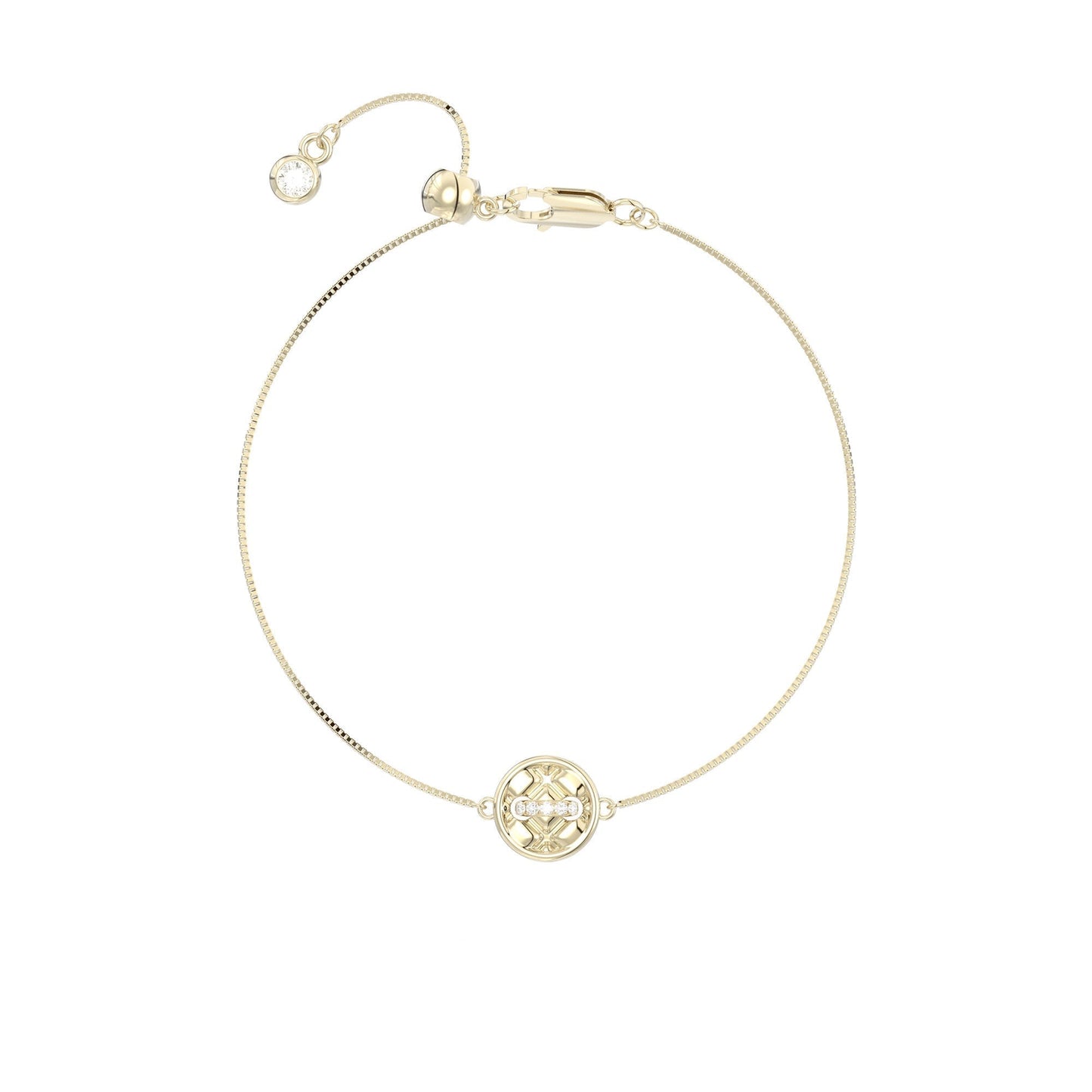Button Series Minimalist Layered Adjustable Pull-String Bracelet, Korean Elegant Design