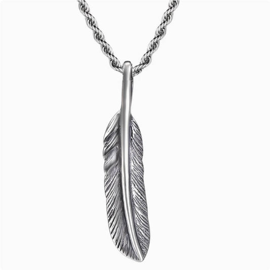 Crowned Ice S925 Silver Angel Wing Necklace – Feathered Pendant of Grace & Strength