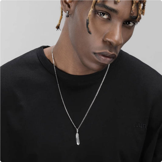 Crowned Ice S925 Silver Angel Wing Necklace – Feathered Pendant of Grace & Strength