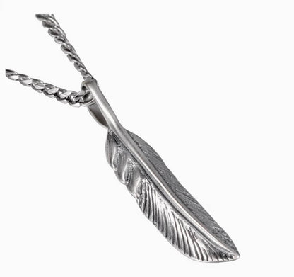 Crowned Ice S925 Silver Angel Wing Necklace – Feathered Pendant of Grace & Strength