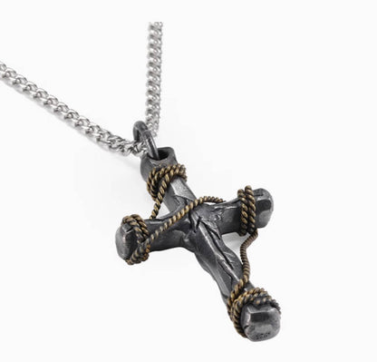 Crowned Ice Classic S925 Cross Pendant Necklace – Everyday Essential with Hip-Hop Roots