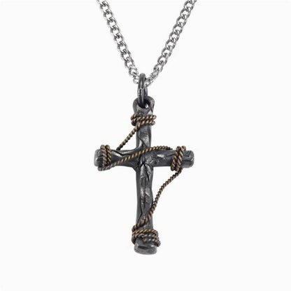 Crowned Ice Classic S925 Cross Pendant Necklace – Everyday Essential with Hip-Hop Roots