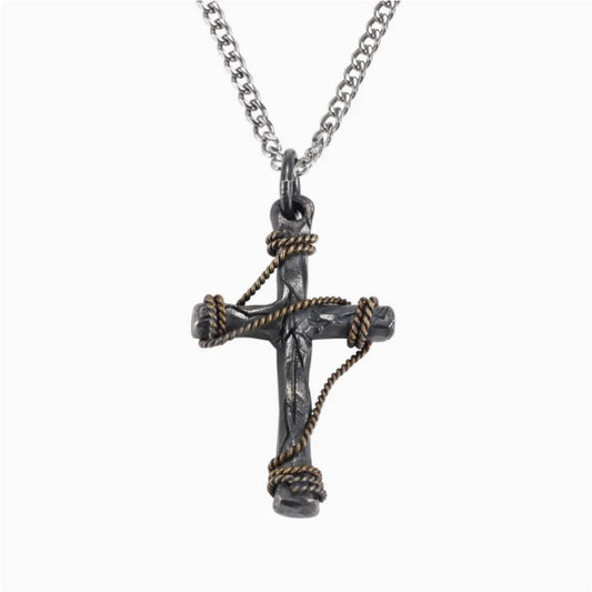 Crowned Ice Classic S925 Cross Pendant Necklace – Everyday Essential with Hip-Hop Roots