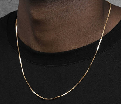 Crowned Ice 24K Gold-Plated Snake Texture Cuban Link Chain Necklace – Heavyweight Luxe Urban Style