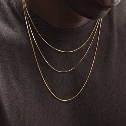 Crowned Ice 24K Gold-Plated Snake Texture Cuban Link Chain Necklace – Heavyweight Luxe Urban Style