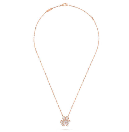 Frivole pendant, Clover Pendant Necklace, Chain 925 Sterling Silver, 18K Gold Plated