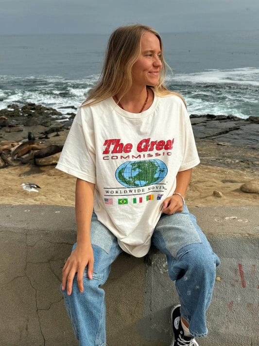 "GREAT COMMISSION" TEE | IVORY | TRENDING!