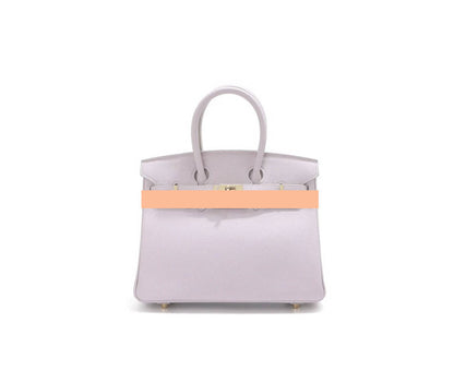 Women's Handbag, Togo Leather, Top Handle, Cross-body with shoulder strap