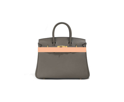 Women's Handbag, Togo Leather, Top Handle, Cross-body with shoulder strap