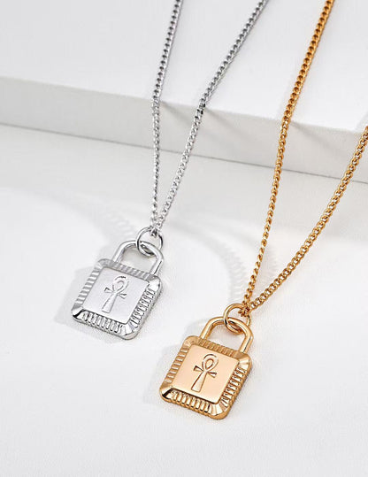 Eternal Fortune Cross Lock Necklace