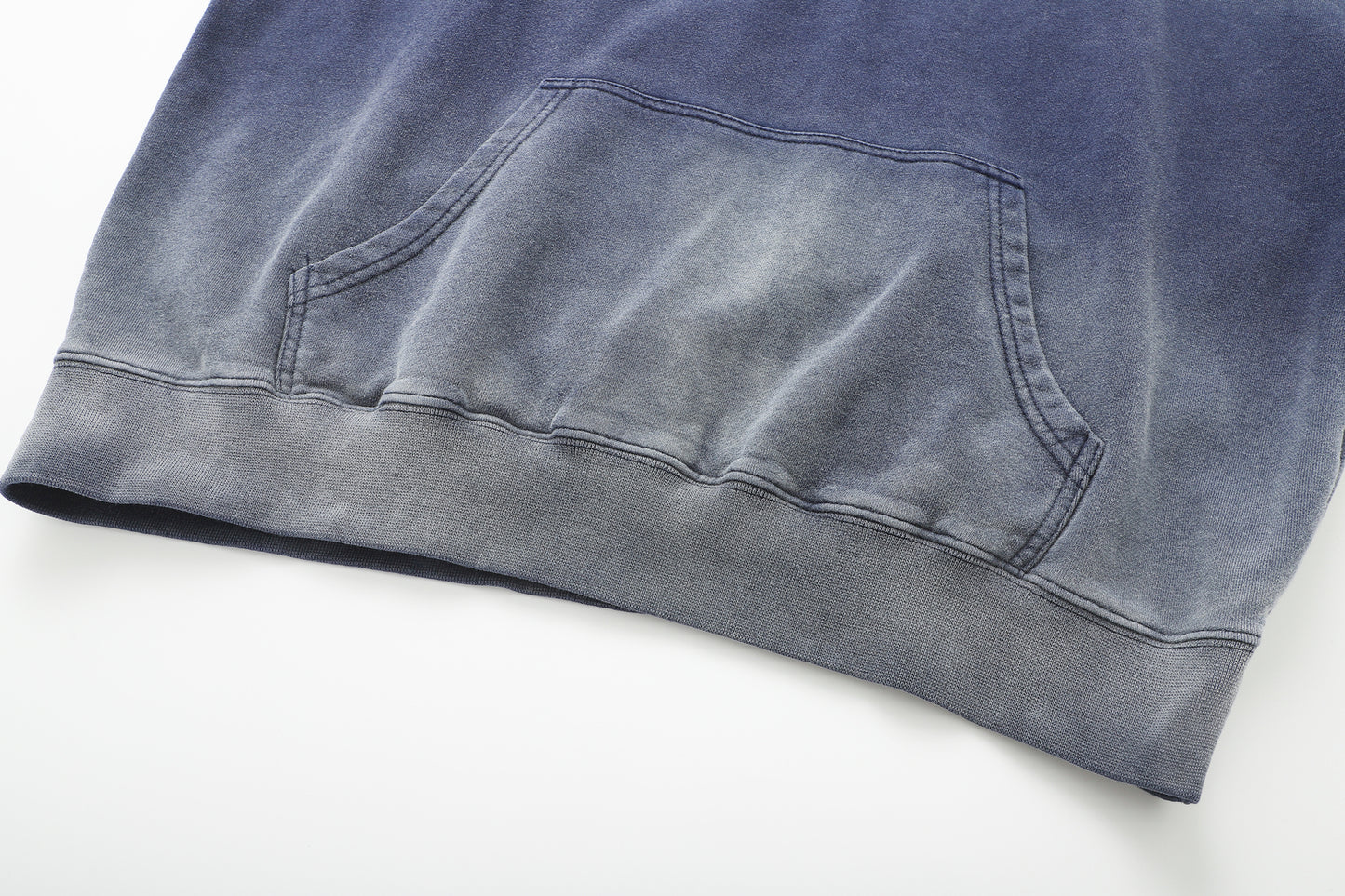 Washed Black "He First Loved Us" Hoodie - 1 John 4:19 Faith Pullover, Organic Cotton