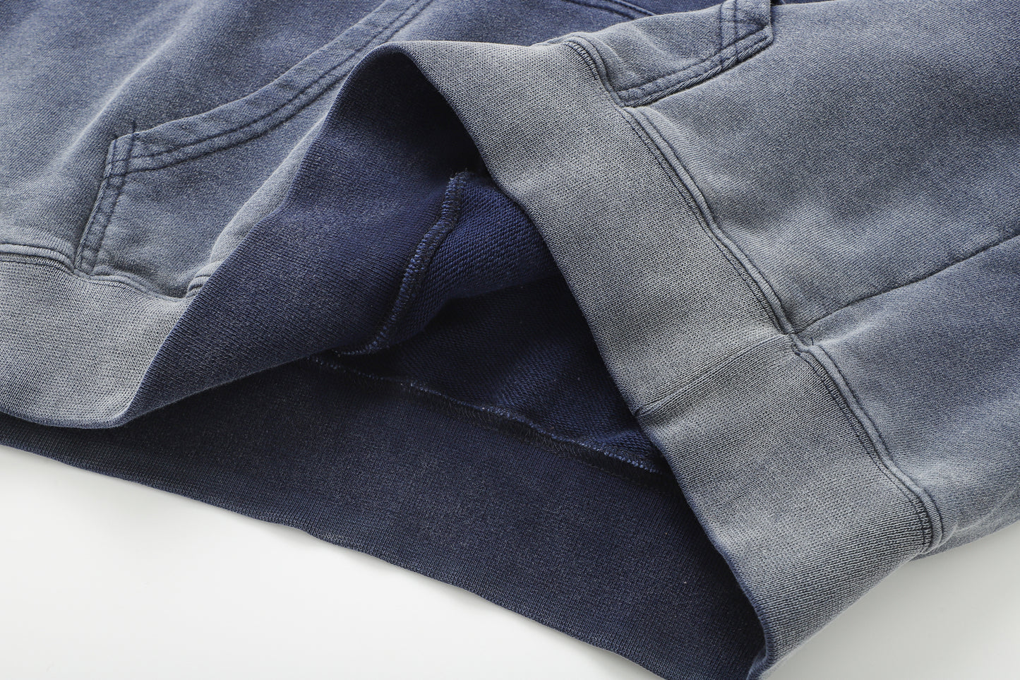 Washed Black "He First Loved Us" Hoodie - 1 John 4:19 Faith Pullover, Organic Cotton