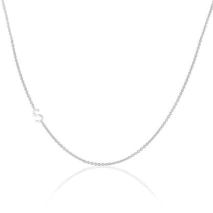 14K Gold Plating Asymmetrical Initial Necklace