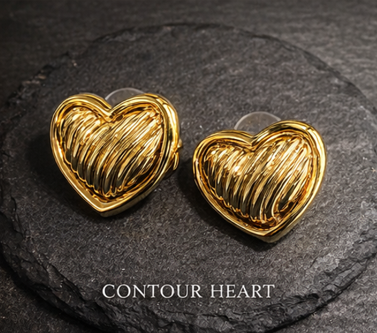x THE SCULPTURAL EDIT Gold Earrings Collection